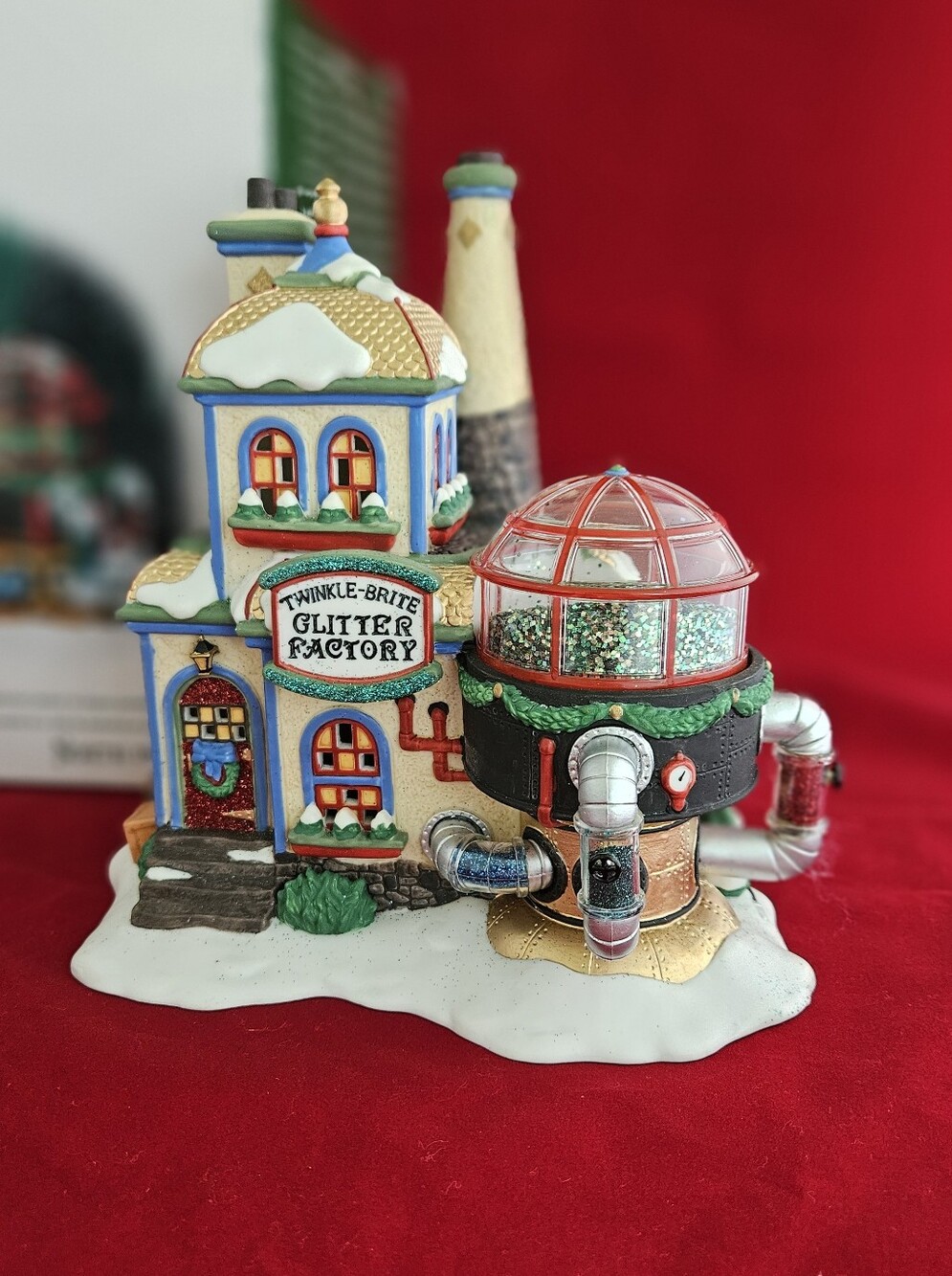Dept 56 North Pole Series “Twinkle Brite Glitter Factory” 56738 Retired W/BOX